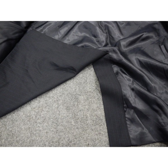 Lauren by Ralph Lauren Blazer‎ Blue Pinstripe Men's Size 46R 100% Wool 2 Button - Picture 7 of 10